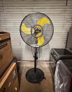New!! 30 in. 9300 CFM Misting Outdoor Oscillating Pedestal Fan with GFCI Plug,