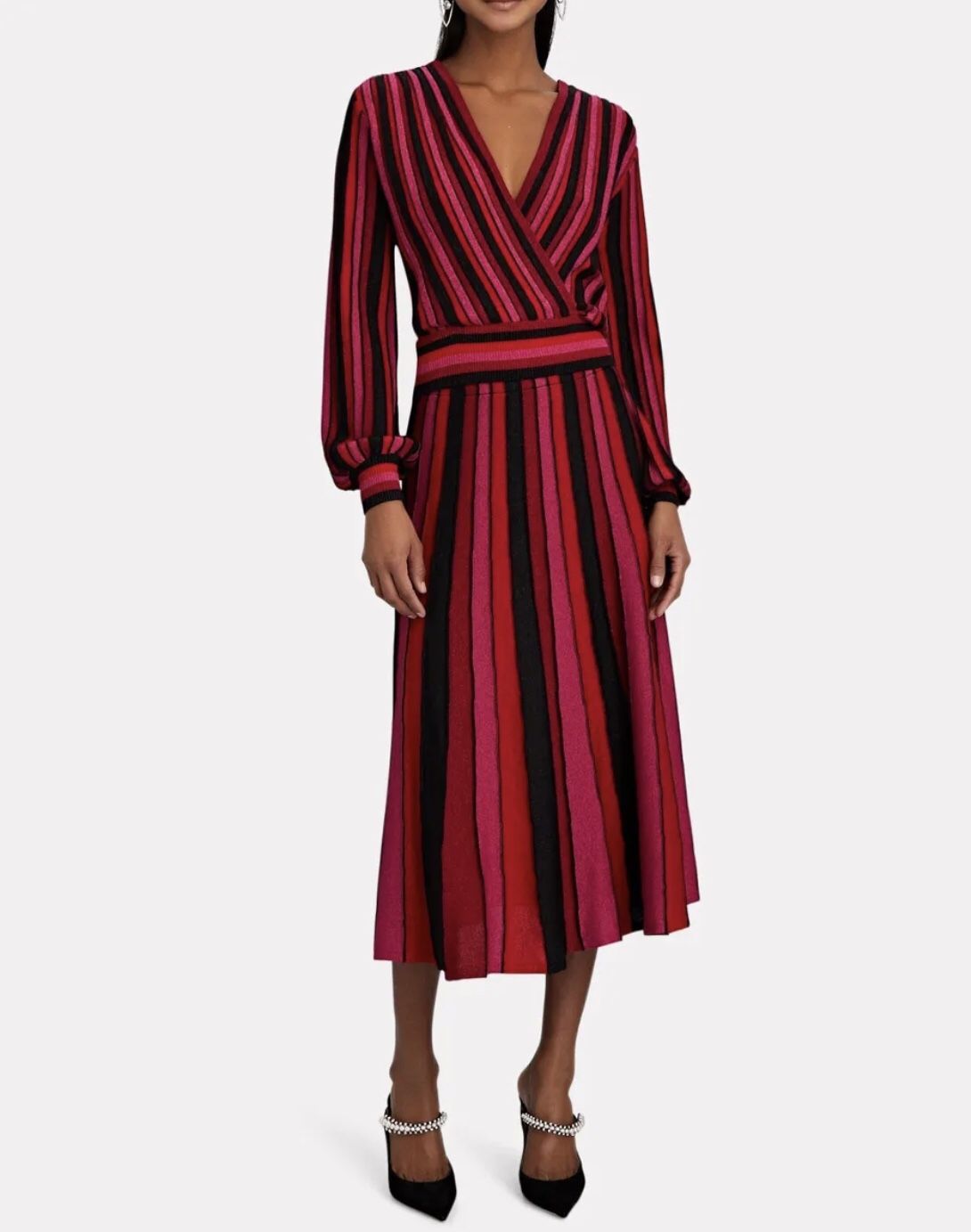 New Ronny Kobo Yuma Pleated Knit Midi Skirt. Size XS.$298