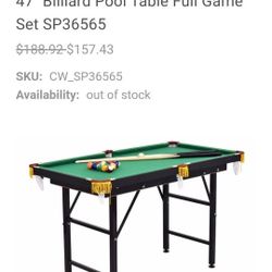 Pool Table 