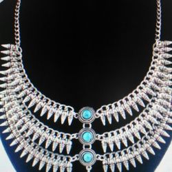 Charming Ladies Handmade Turquoise Necklace.