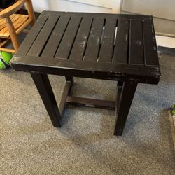 Aqua Teak end tables 18”x13”x18” tall