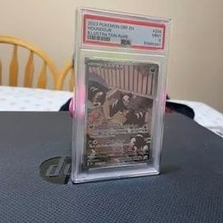 2023 Pokemon OBF EN 204/197 Houndour Illustration Rare Mint Slab Graded 9 PSA