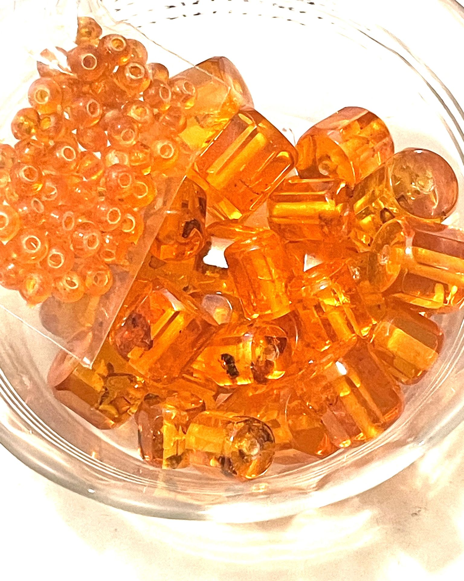 Lot Of Reconstituted Amber Beads