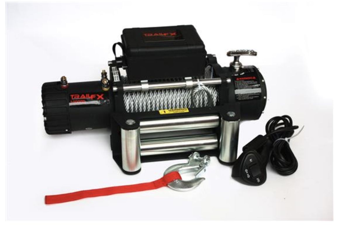 TrailFX W10B Electric Winch TFX 94’ Steel cable / 10,000lb