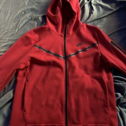 Red Nike Tech Fleece