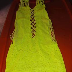 Sexy Tank Top Bright Yellow New