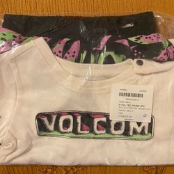 Volcom 18 Months Tee And Trunks 