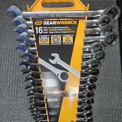 GearWrench 16 PC Ratcheting Wrench Set