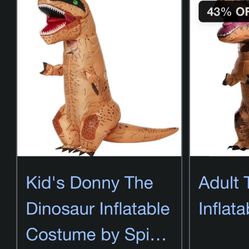 Brown Dino Inflatable Kids