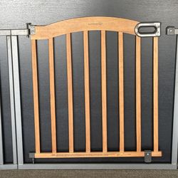 Summer Infant Wood & Metal Pressure Mount Baby Gate w/ Extension