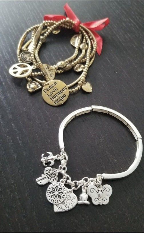 2 Good Karma Bracelets Gold And Silver
