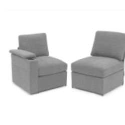 Left Side 2 Piece Sofa