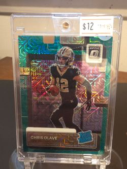 Chris Olave Donruss Optic Rated Rookie Holo Card