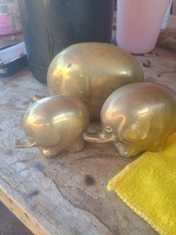 brass elephants