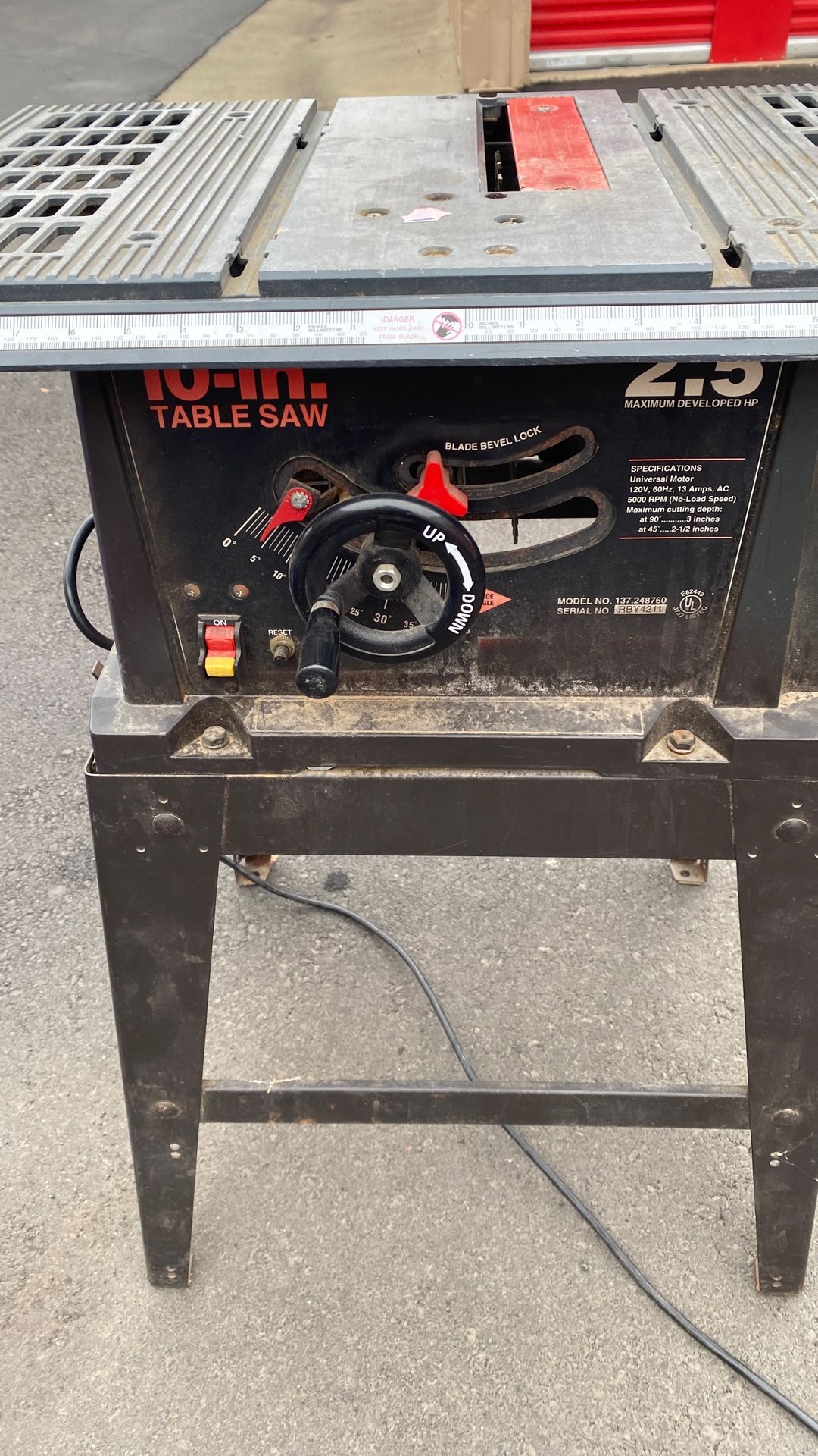 10 inch table saw