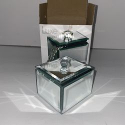 Vintage Luxe Mirror Jewlery Box Trinquet Box Gift Box 
