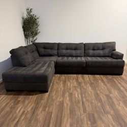 Big L Shape Sectional Sofa Couch with Chise - FREE DELIVERY