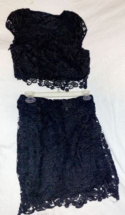NWT Elegant cocktail two-piece Black set,