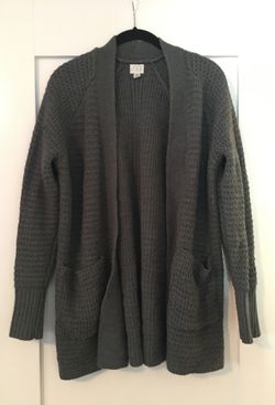 Gray knit cardigan size medium