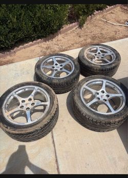 Corvette 5-Spoke Polished Wheels with Tires – Set of 4