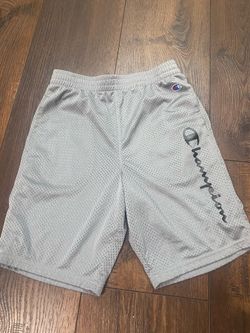 Boys gray active shorts size large or 10/12 by champion #11