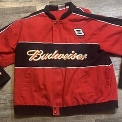 Men’s 2XL Budweiser Jacket NASCAR 8 Dale Earnhardt He