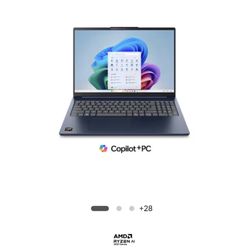 Lenovo IdeaPad Copilot+ Business Laptop - 16" FHD+ Touchscreen - AMD Ryzen AI 7 350(Beat Core 7 150U) - 50 TOPS NPU - Facial Login IR Cam - Backlit KB
