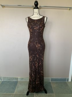 Size 6 FULLY Beaded Bridesmaid, Wedding evening Gown, Formal Dress, Prom