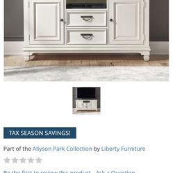 Allyson Park Collection TV Stand & 2 End Tables