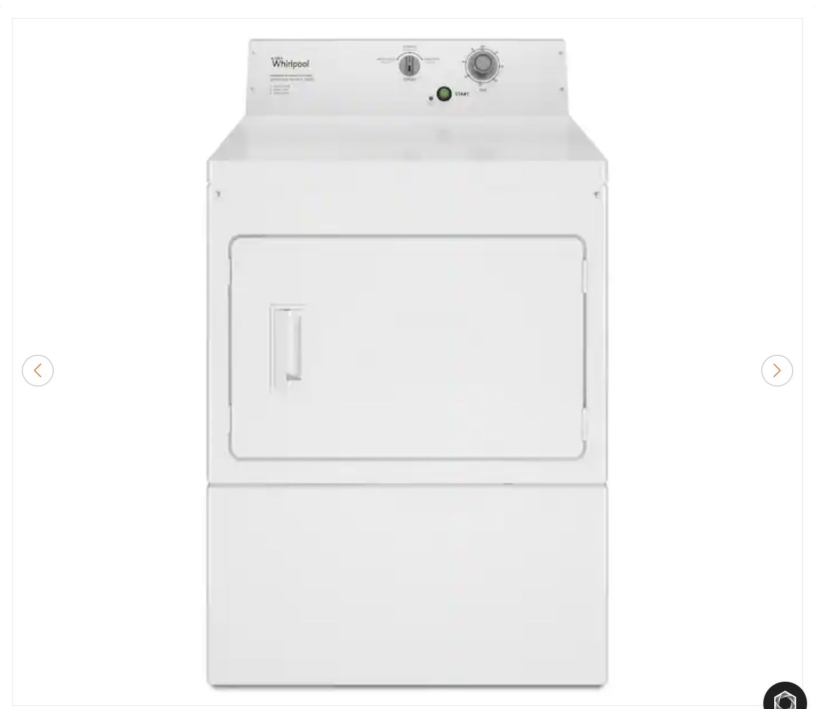 Whirlpool 7.4 cu. ft. 120-Volt White Commercial Gas Super-Capacity Dryer - NEW