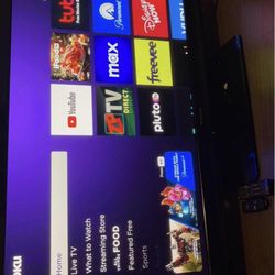 Panasonic 55” Hd Plasma Tv With Roku Smart Included With Remote Controls