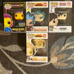 Michael Myers (glows In Dark), Hawks, Infinite Deku With Eri, And Kawaki