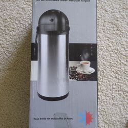For tea/ coffee hot water - New CRESIMO 101 Oz Stainless Steel Vacuum Airpot