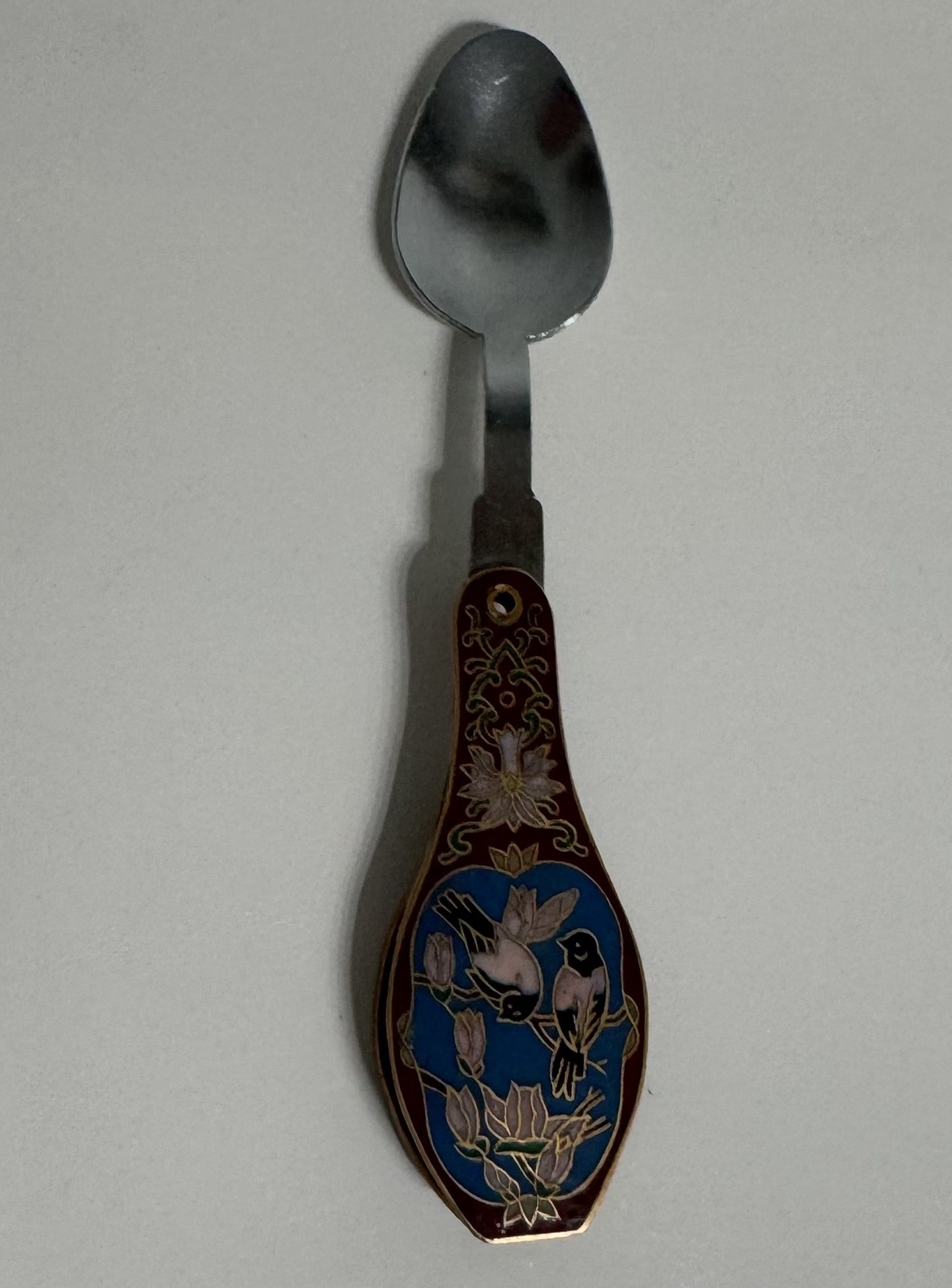 Collectable Hand painted Cloisonne Enamel Spoon