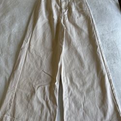 Wide Leg Cream Pants 