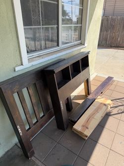 Twin bed frame, real wood