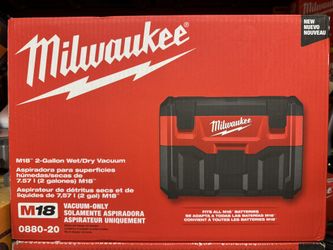 Milwaukee M18 18-Volt 2 Gal. Lithium-Ion Cordless Wet/Dry Vacuum (Vacuum-Only)