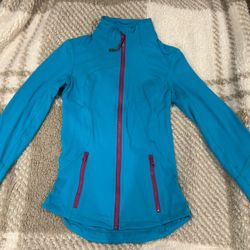 Lululemon Full Zip Jacket Teal Pink