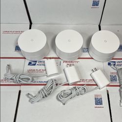 Google AC-1304 Dual-Band Wi-Fi Mesh AC1200 Router, 2.4GHz/5GHz 3-Pack