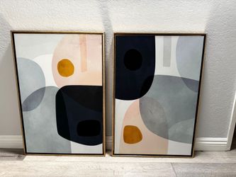 Gold Monde I-II, Abstract Art