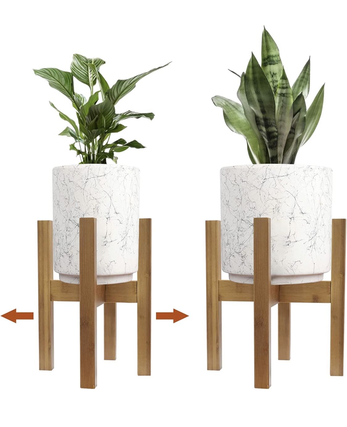 Plant Stand for Indoor Plants and outdoor，Adjustable Bamboo Plant Stand Indoor Plant Holder Rack for Living Room ,Fits 8- 12 Inch Pots - Floor, Corner