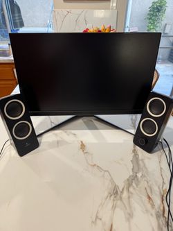 MSI Optix G241V 24” Full HD IPS Monitor with Logitech Speakers Z200