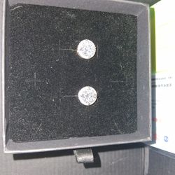 Moissanite VVS Diamond Earrings