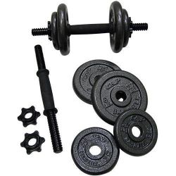 40 lb Cast Iron Dumbbell Set with Handles and Collars Brand New