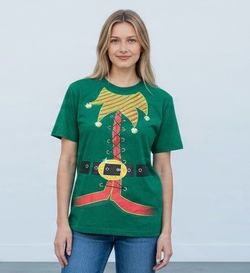 NEW Elf Graphic T-Shirt Adult Size SMALL (34-36) Christmas Ugly Sweater