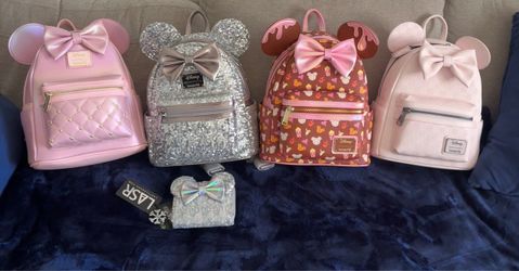 Loungefly Disney Minnie Mouse Mini Backpack Lot