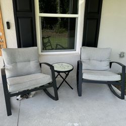 Rocking Chairs And Table