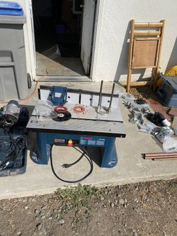 Bosch joiner table and drill