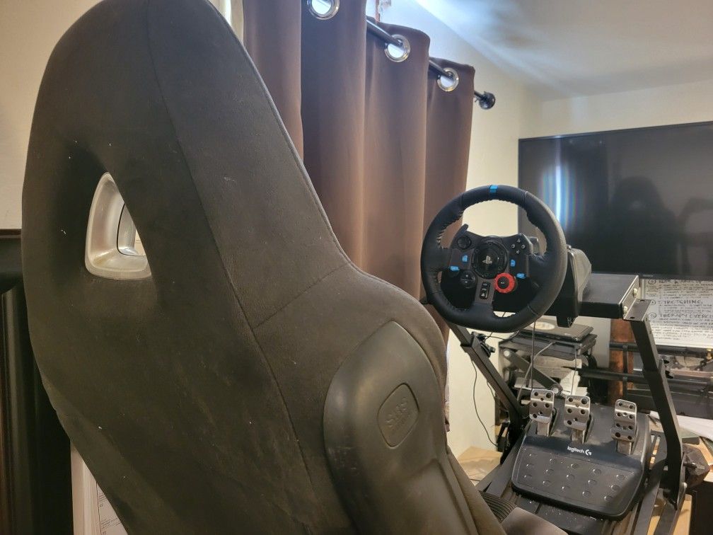 Logitech G29 For PS4 With Mazda Rx8 Seat And Wheel Stand