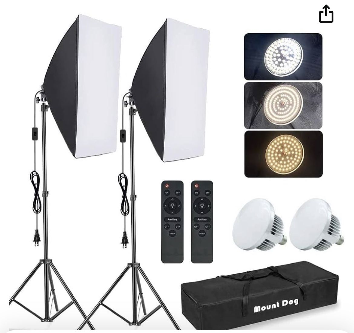 MOUNTDOG Softbox Lighting Kit, 